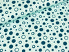 Baumwolljersey Bubbledrops dunkelblau-hellblau