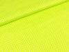 Baumwollstoff Pünktchen weiß auf Lime