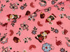 Baumwollstoff Zwerge auf Rosa