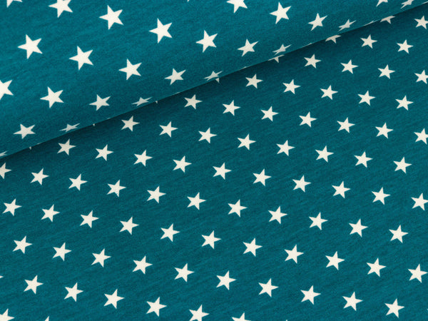 Sweat Alex petrol mit weißen Sternen Organic Cotton