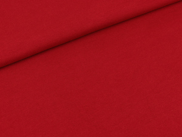 Baumwolljersey Gitte karminrot uni