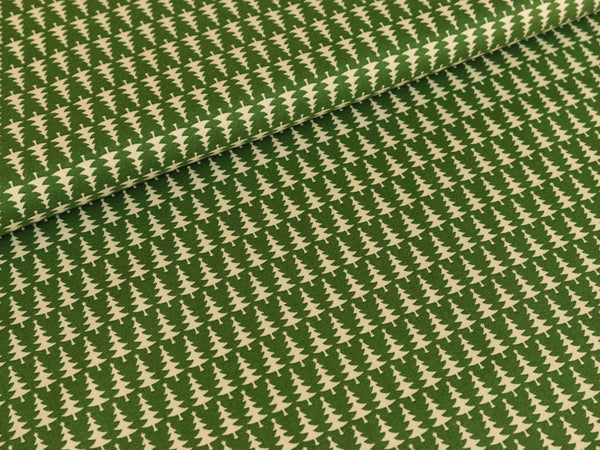 Baumwollstoff Joyful Christmas Tannen creme/tannengrün