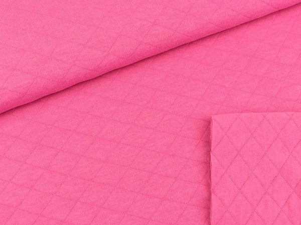 Reststück 53cm - Steppsweat Kelly doppelseitig pink