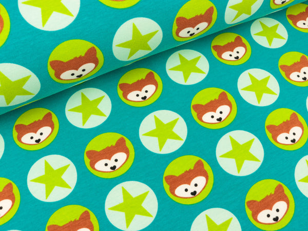 Baumwollsweat Freddi petrol Füchse