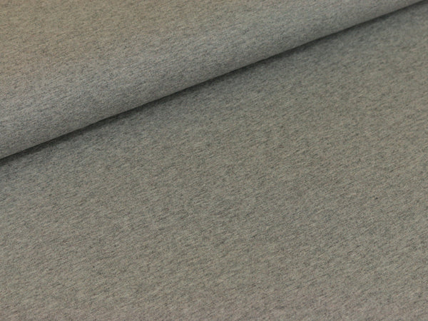 Baumwolljersey Jaro hellgrau meliert