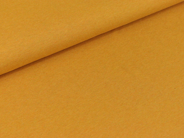 Baumwolljersey Jaro senfgelb meliert