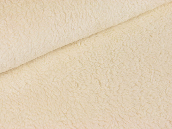 Kuscheliger Öko-BW-Teddy Stoff 100% Baumwolle