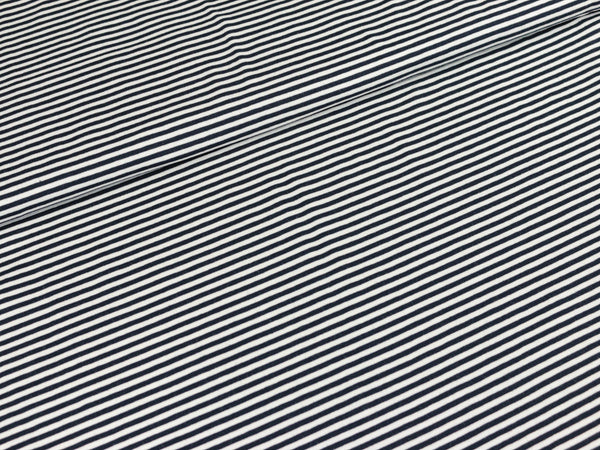 Baumwolljersey Gitta marine-weiß