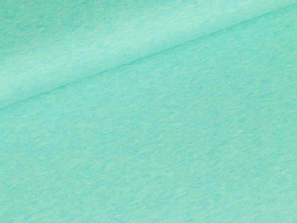 Baumwolljersey Jaro mint meliert