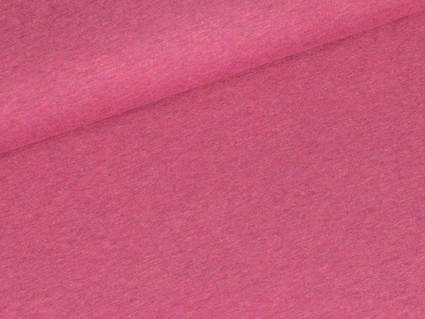Baumwolljersey Jaro pink meliert