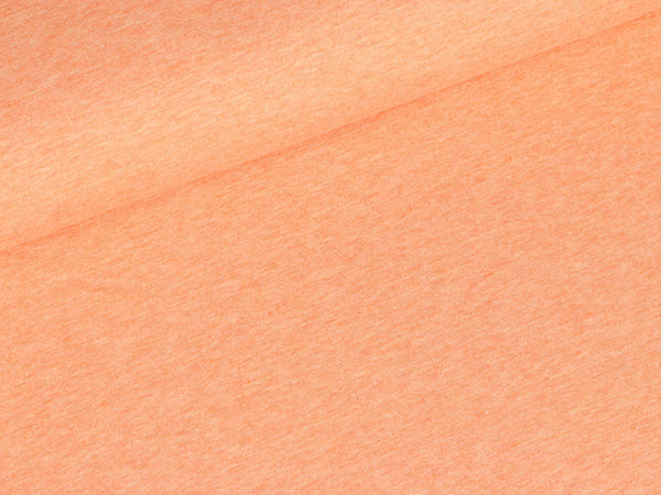 Baumwolljersey Jaro apricot meliert