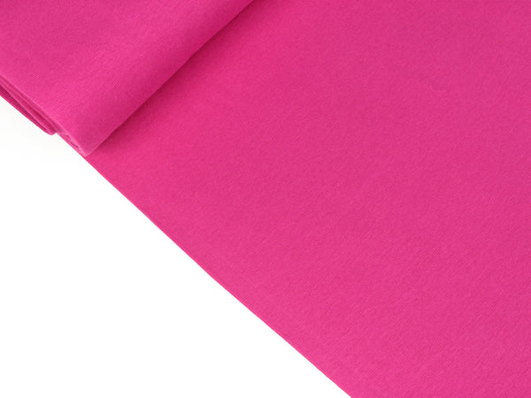 Glatte Bündchenware Heike pink