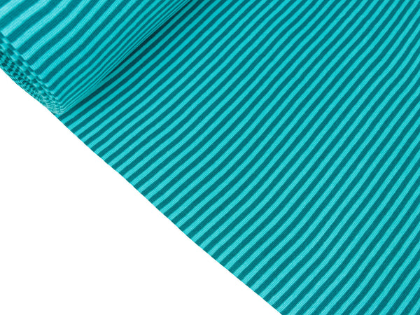 Hamburger Liebe Bio Ringel medium Bündchenware türkis-petrol im Schlauch