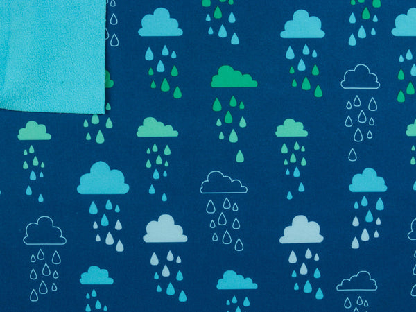 Softshell Bunte Regenwolken auf Blau