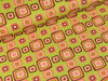 STENZO Baumwolljersey Retro Quadrate auf Hellgrün