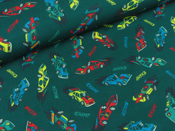 Baumwolljersey Racer Champ petrol