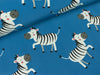 Softshell Lustige Zebras auf Jeansblau