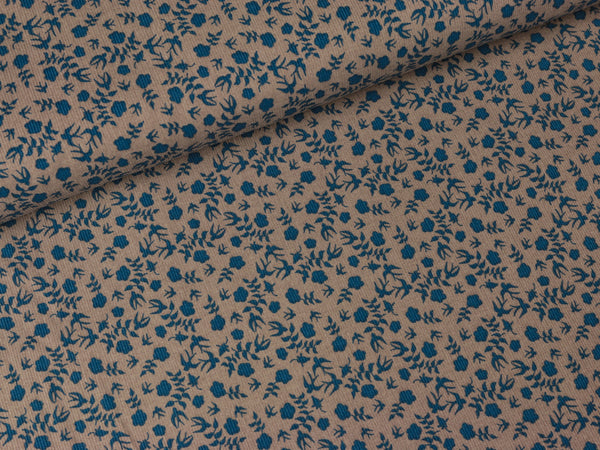 Babycord My Dear beige-jeansblau by Cherry Picking