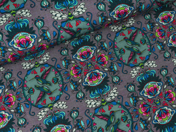 Viscosejersey Donna Sofia marsala by Lila Lotta