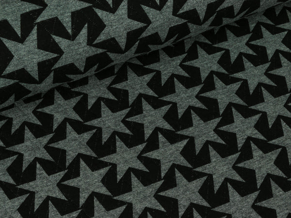 Steppsweat Kelly Print Sterne hellgrau meliert-schwarz