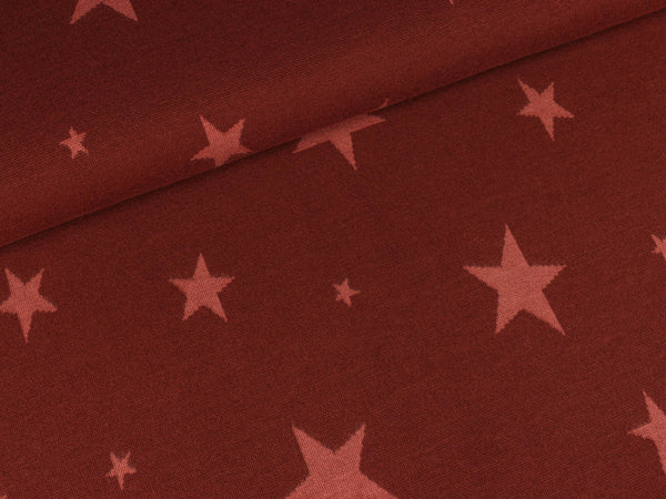 Feinstrick Yaren Sterne burgundy
