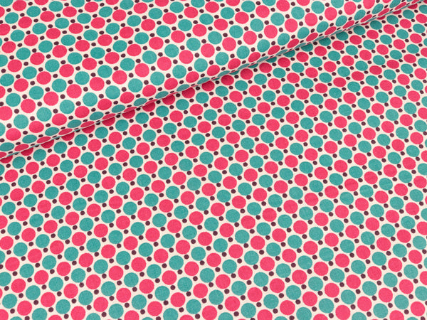 Baumwollstoff Lespois Punkte und Pünktchen auf Weiß