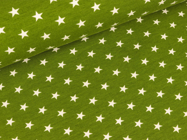 Sweat Alex khaki mit weißen Sternen Organic Cotton