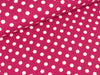 Reststück 35cm - Baumwolljersey Verena Punkte weiß auf Erika