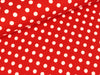Reststück 33cm - Baumwolljersey Verena Punkte weiß auf Rot