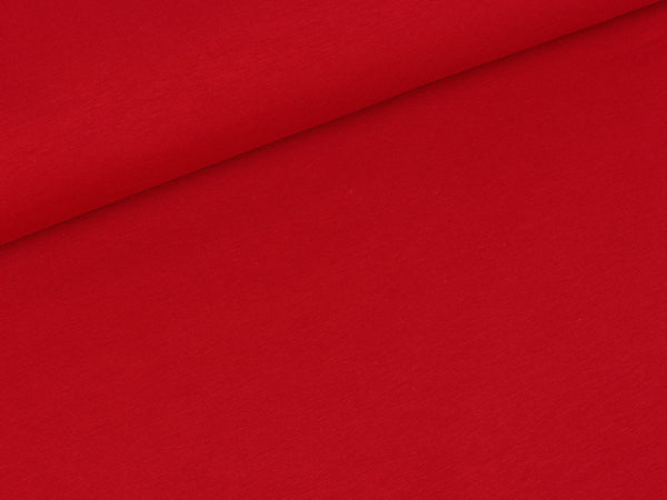 Reststück 30cm - Baumwolljersey Vanessa burgundy uni