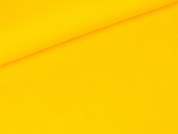 Reststück 13cm - Baumwolljersey Vanessa sonnengelb uni