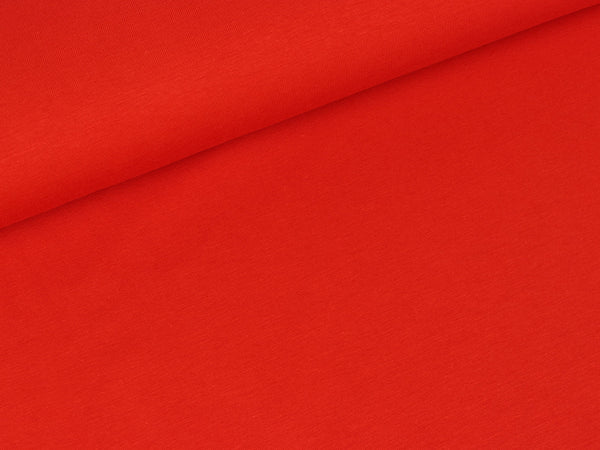 Reststück 43cm - Baumwolljersey Vanessa rot uni
