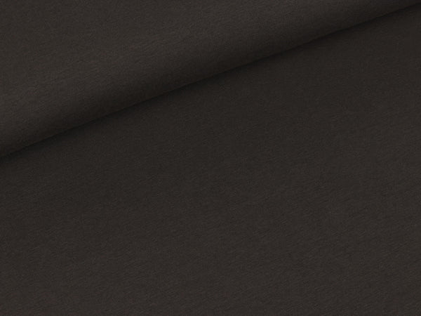 Reststück 47cm - Baumwolljersey Vanessa anthrazit uni