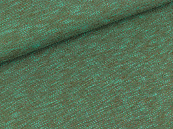 Reststück 37cm - Jersey Nick grün-mint meliert