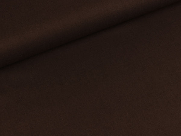 Baumwollstoff dunkelbraun uni