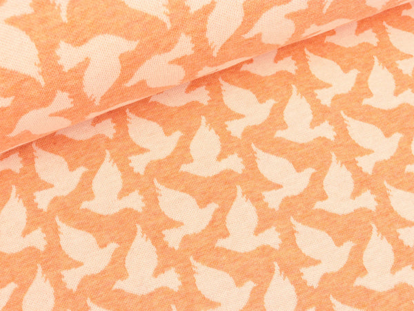 Hamburger Liebe 2 Farb-Jacquardjersey Melange Doves Fly patio-weiß