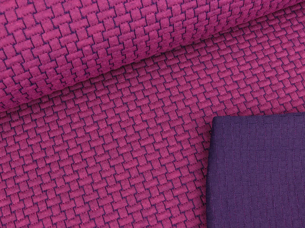 Leichter Steppstoff Bricks beere-lila