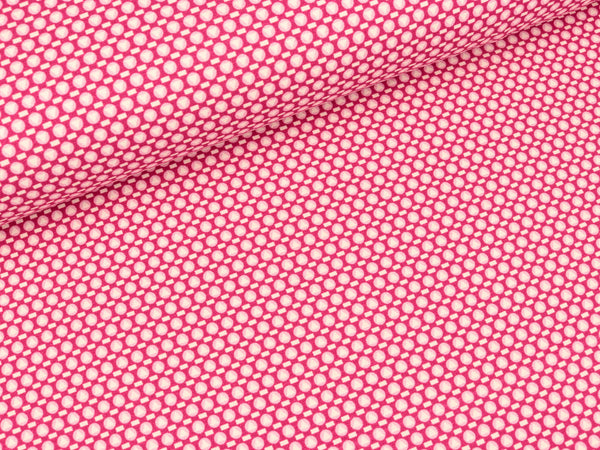 Baumwolljersey Adele Dreiecke auf Pink