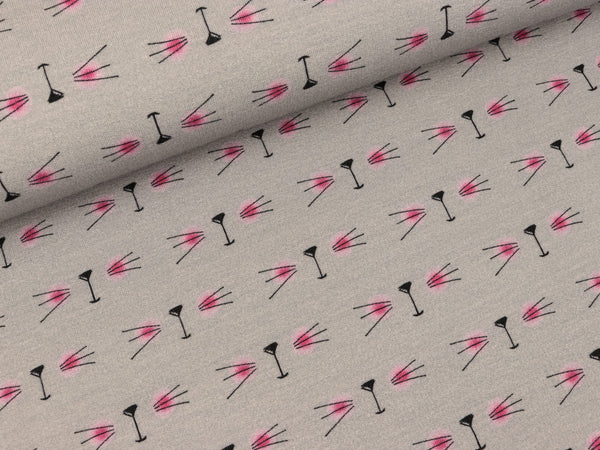 Leichter Baumwollsweat Miow Undercover hellgrau by Cherry Picking