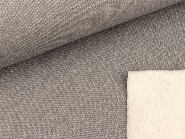 Reststück 40cm - Lammfleece hellgrau meliert