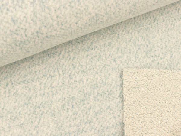 Stricksweat Aldo petrol-weiß meliert