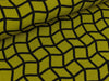 Baumwolljersey Square Wave schwarz-erbsengrün