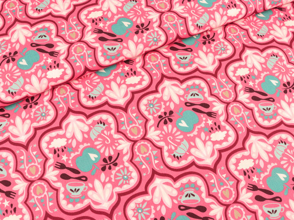 Baumwollpopeline Funny Rain pink by Hamburger Liebe