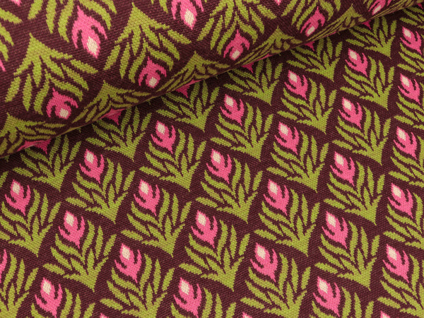 Hamburger Liebe Mini-Jacquard Pattern Love Heather bordeaux