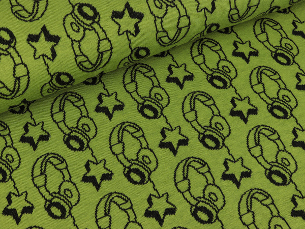 Hamburger Liebe Pattern Love Doubleface Jacquard Jersey Star Beat olivia