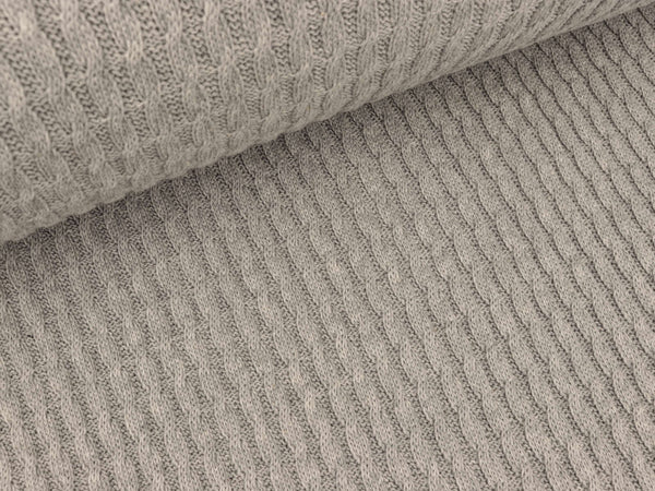 Hamburger Liebe Pattern Love Grobstrick Knitty Plait mittelgrau melange