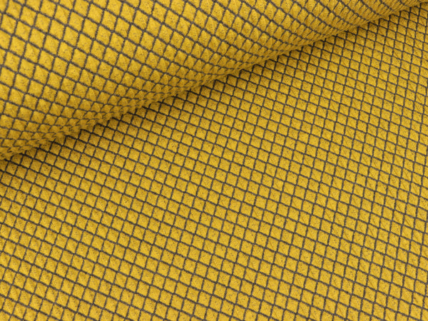 Hamburger Liebe Mini Jacquard Pattern Love Diamond Knit senf