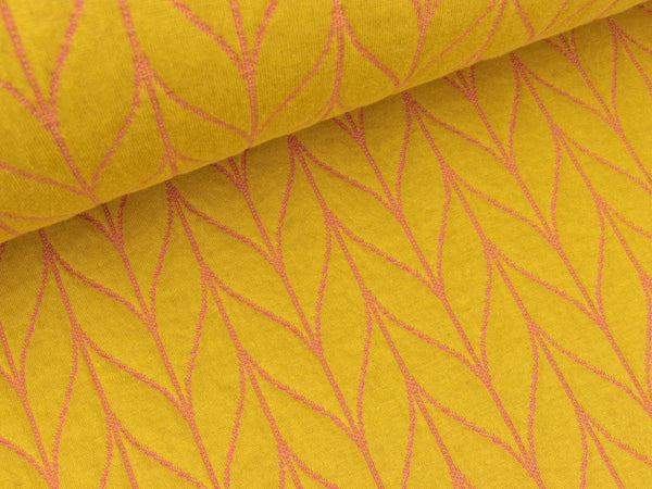 Hamburger Liebe Jacquard Pattern Love Knit Step senf