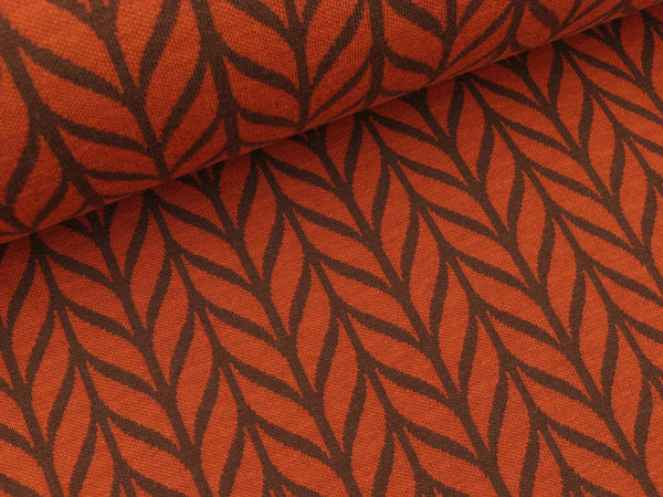 Hamburger Liebe Pattern Love Jacquardjersey Maxi Knit brucciato-braun
