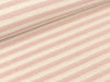 Sparkling Jersey Michel Stripe altrosa-weiß Glitzer